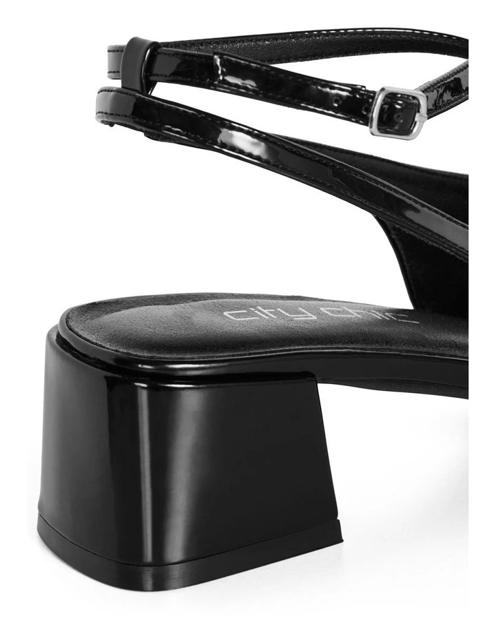 Wide Fit Luna Heel in Black image 7
