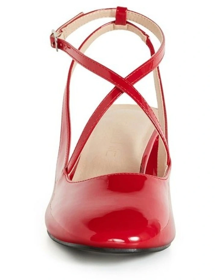 Wide Fit Luna Heel in Cherry Red image 5