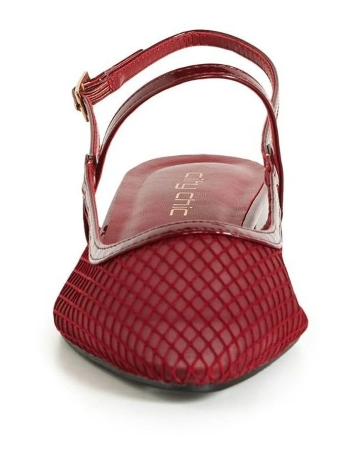 Wide Fit Lily Mesh Flat in Berry image 5