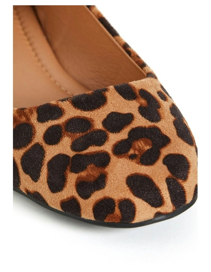 Wide Fit Rae Ballet Flat in Brown image 7