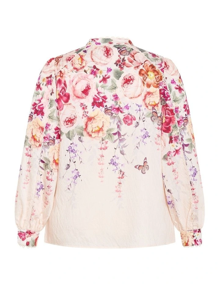 Gianna Floral Shirt in Blush image 4