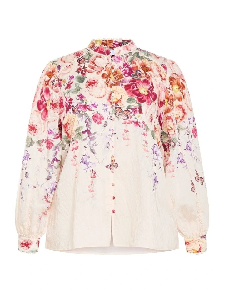 Gianna Floral Shirt in Blush image 5