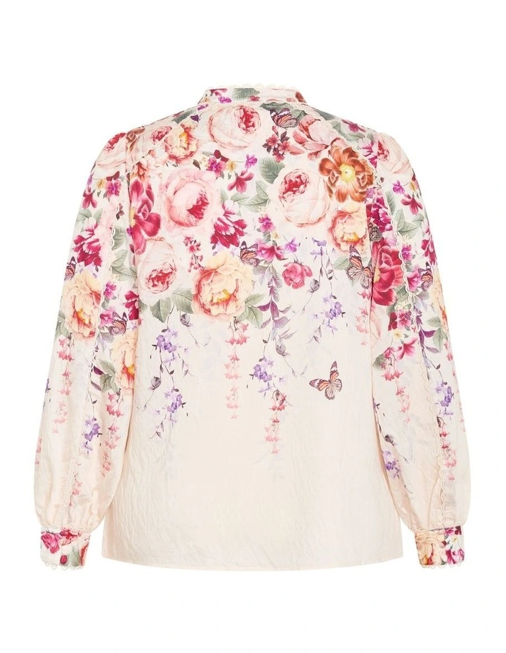 Gianna Floral Shirt in Blush image 6