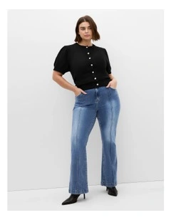 Harley Fit Alexis Flare Leg Jean in Light Wash