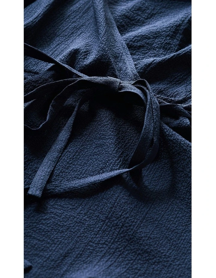 Celina Peplum Top in Navy image 6