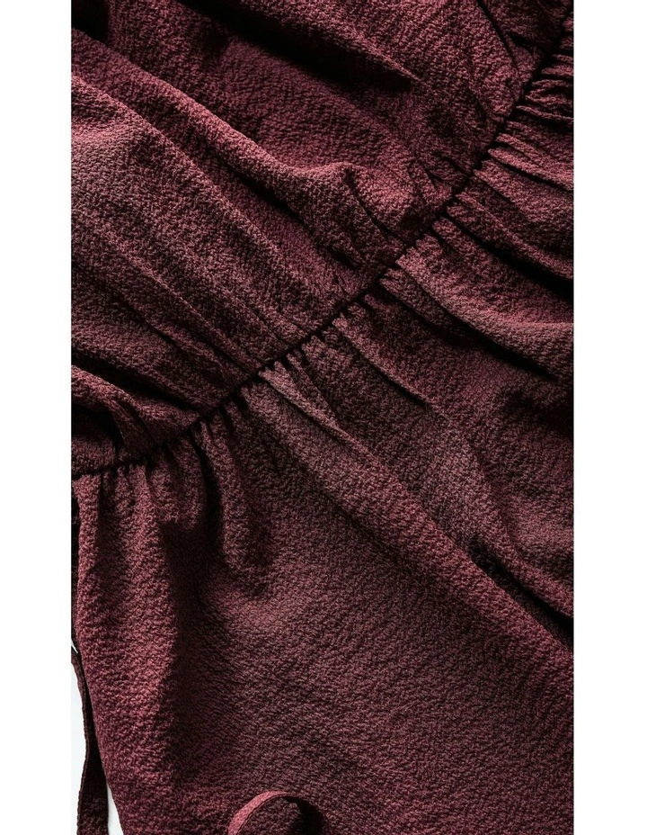 Celina Peplum Top in Bordeaux image 6