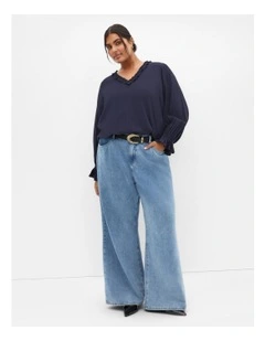 Maree Top in Navy