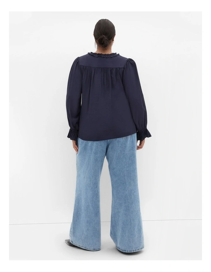 Maree Top in Navy image 2