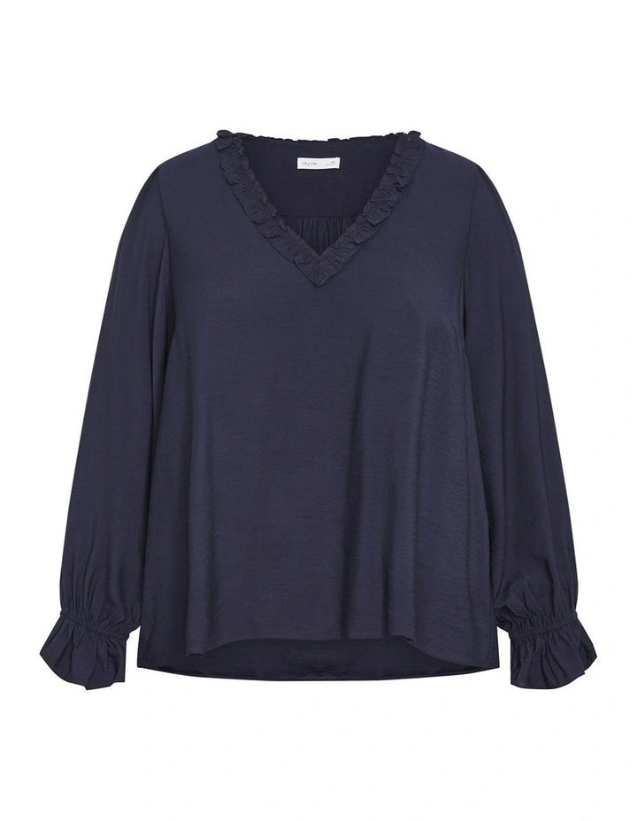 Maree Top in Navy image 3