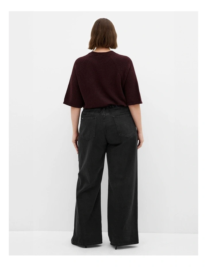 Harley Fit Rivet Straight Leg Jeans in Black image 2
