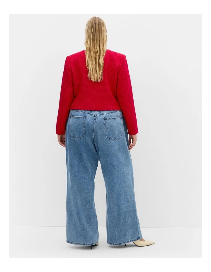 Krystal Boucle Jacket in Red image 2