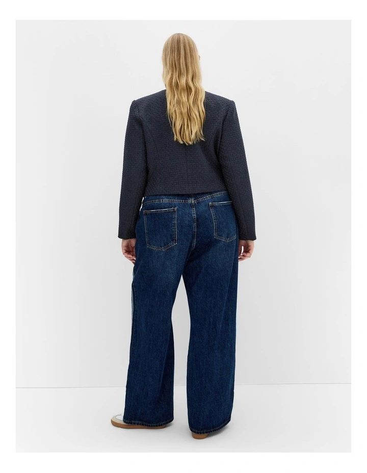 Krystal Boucle Jacket in Navy image 4