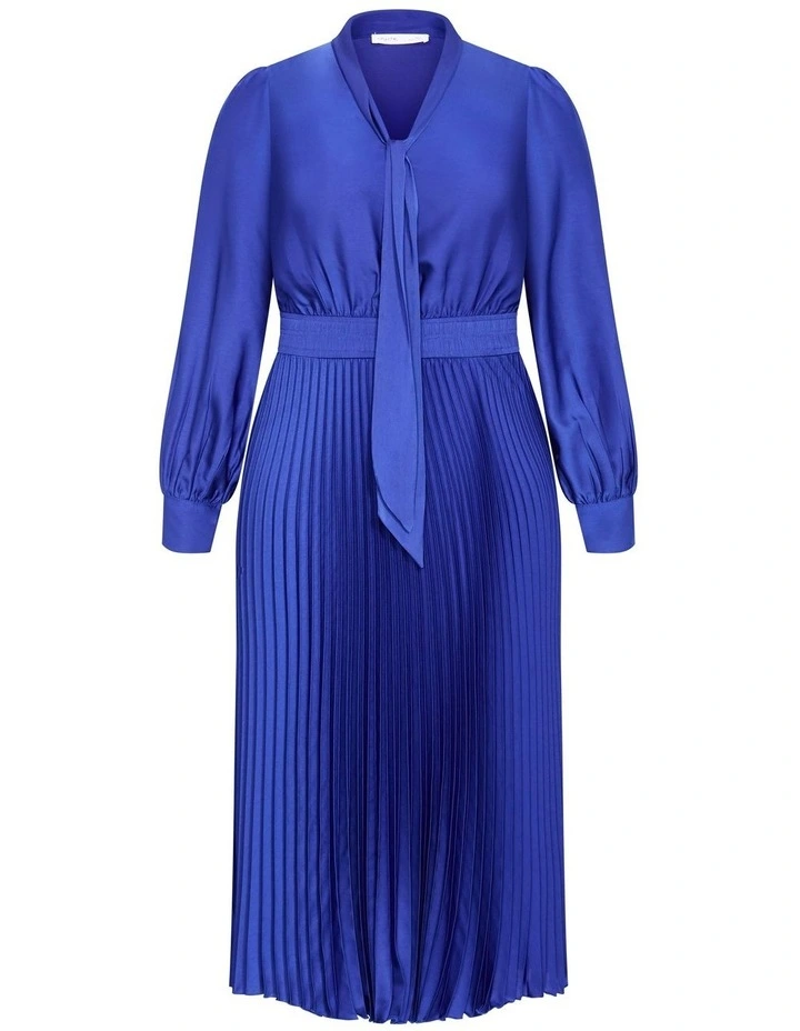 Marily Pleat Midi Dress in Sapphire image 5