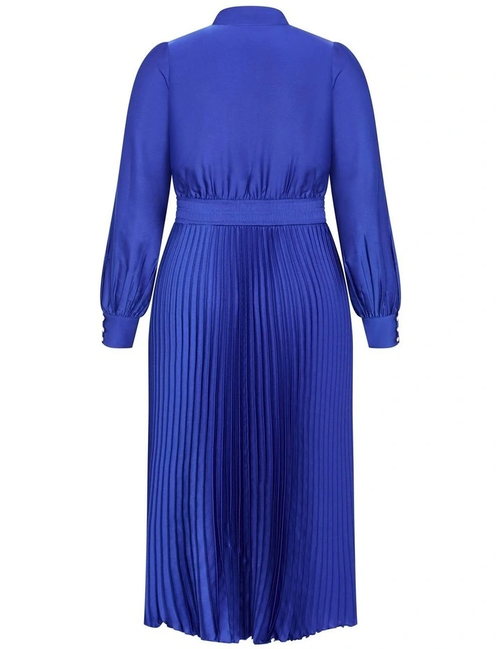 Marily Pleat Midi Dress in Sapphire image 6