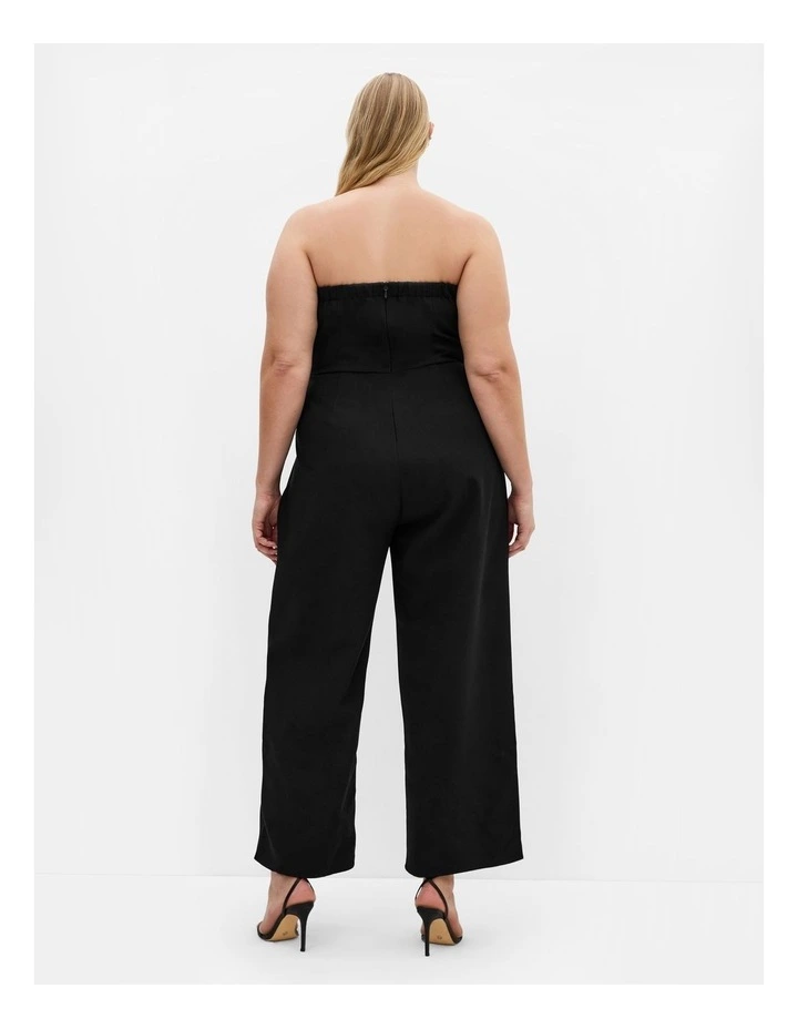 Alexi Strapless Jumpsuit in Black image 2
