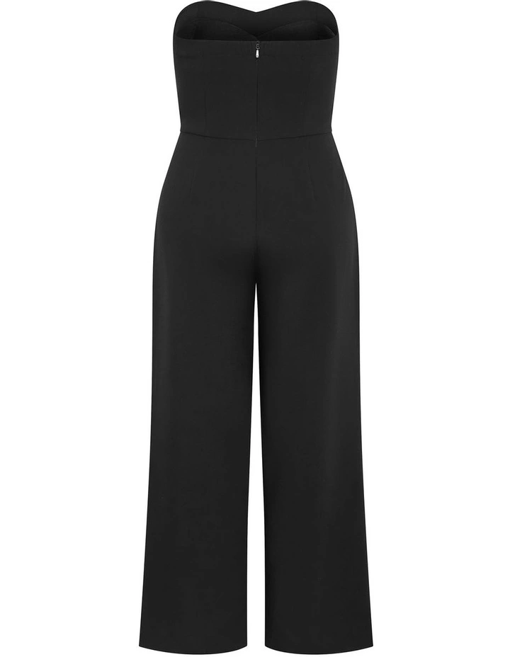 Alexi Strapless Jumpsuit in Black image 4
