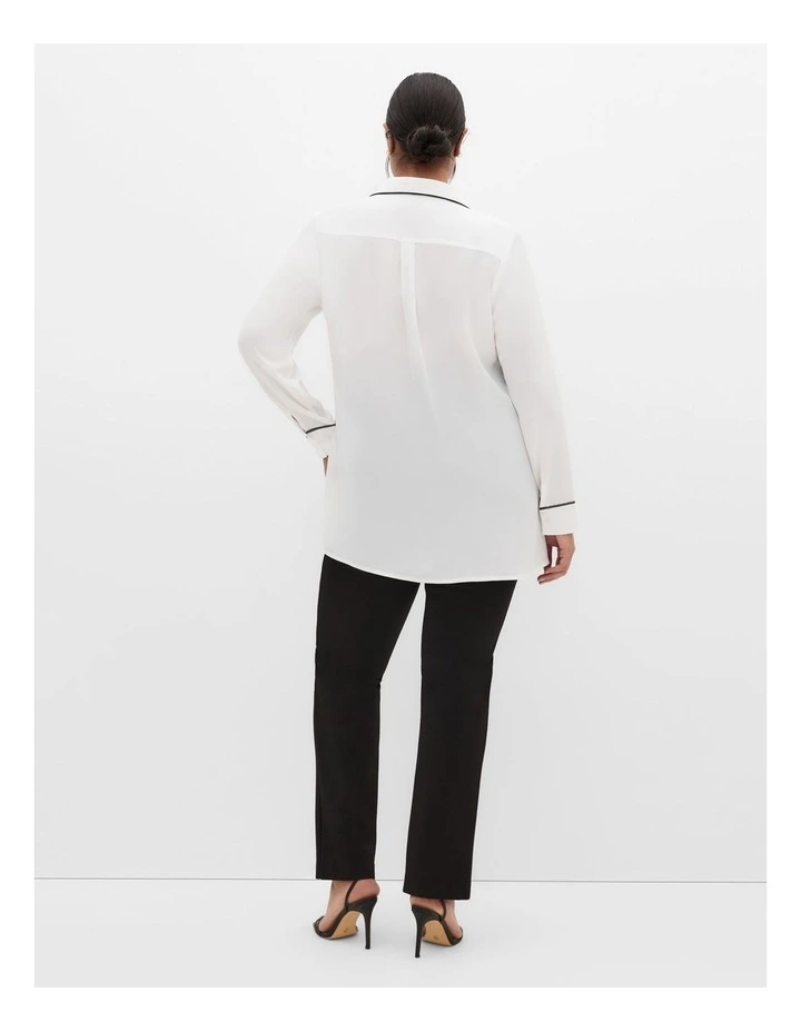 Blakely Shirt in Ivory image 2