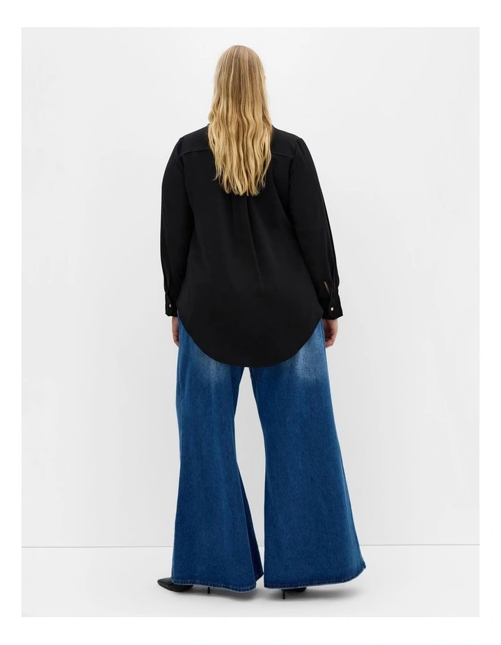 Raegan Shirt in Black image 2