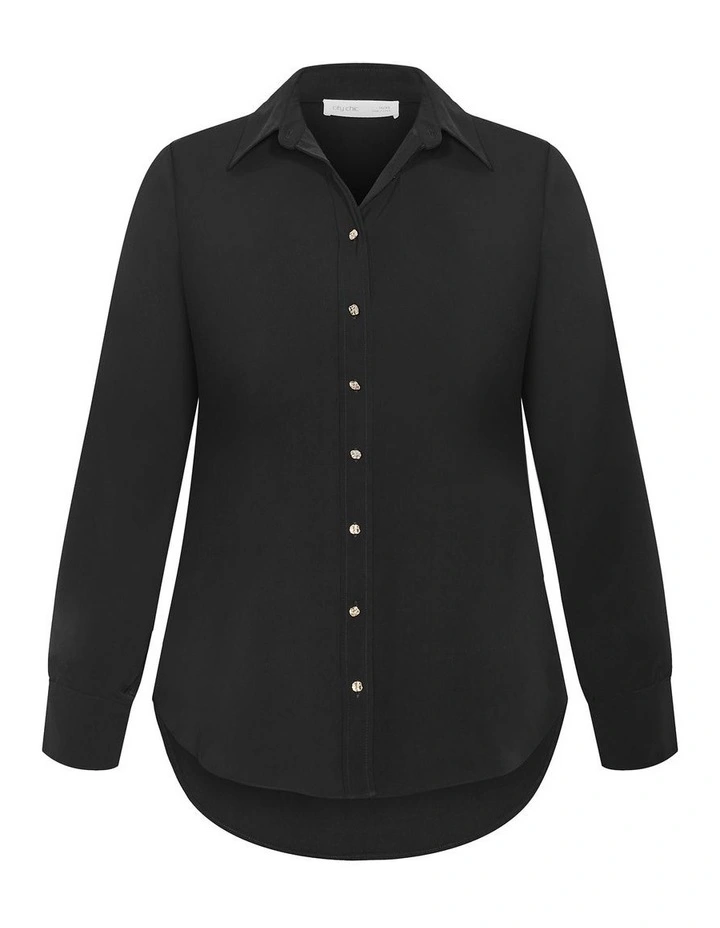 Raegan Shirt in Black image 3