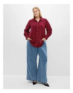Raegan Shirt in Burgundy