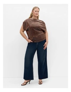 Shimmy Off Shoulder Top in Bronze