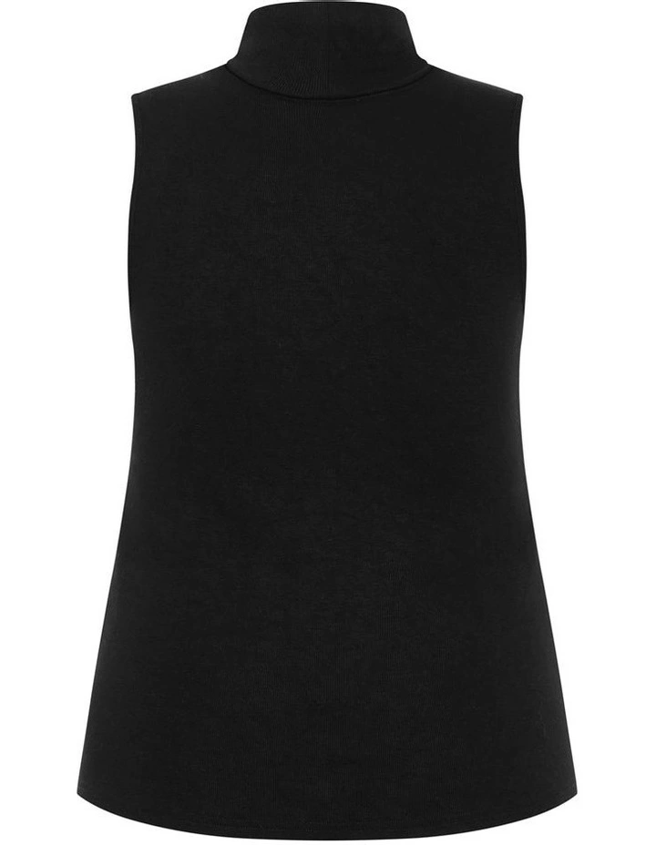 Callie Turtle Neck Top in Black image 4