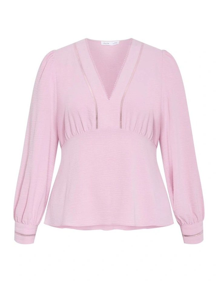 Island Sun Long Sleeve Top in Soft Pink image 3