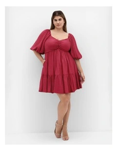 Mindy Babydoll Mini Dress in Shiraz