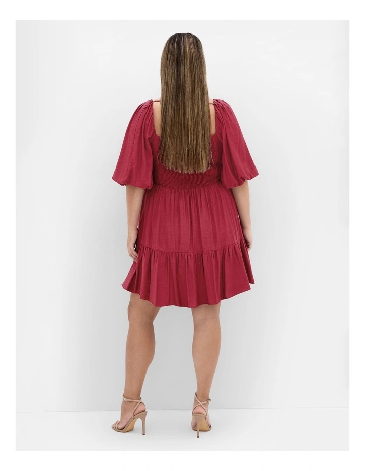 Mindy Babydoll Mini Dress in Shiraz image 3