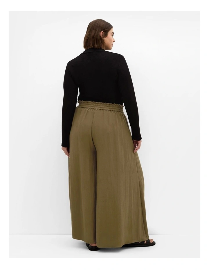 Elly Wide Leg Pant in Khaki image 2