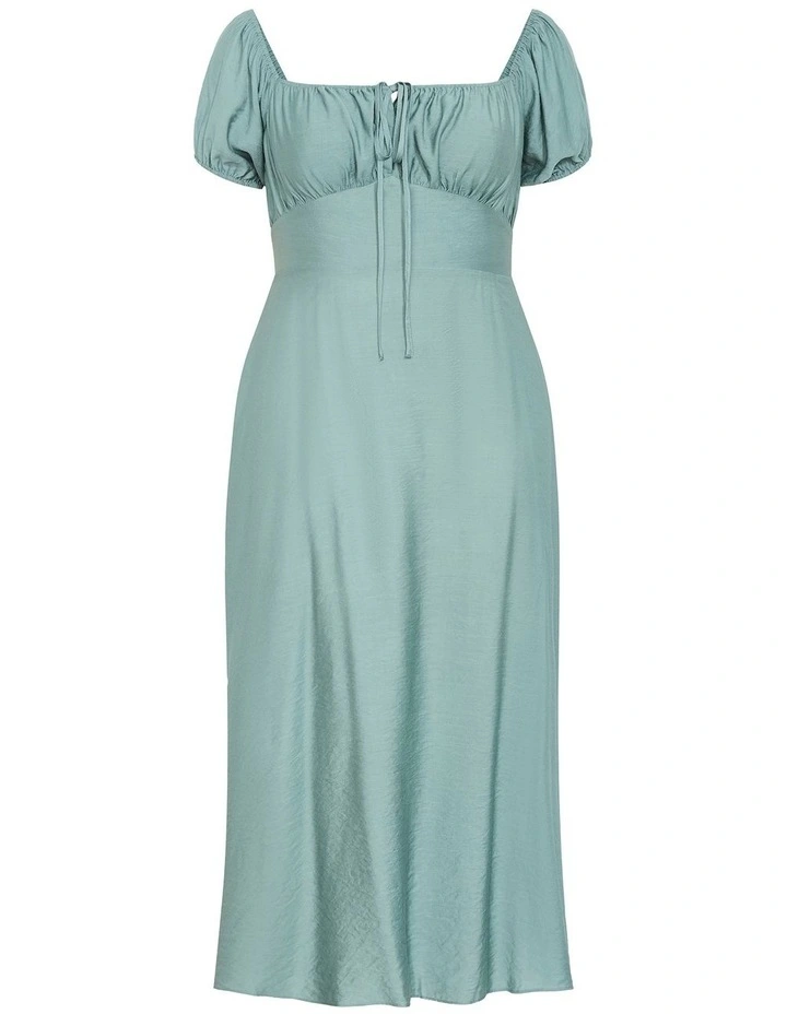 Abbigail Split Maxi Dress in Sage image 3