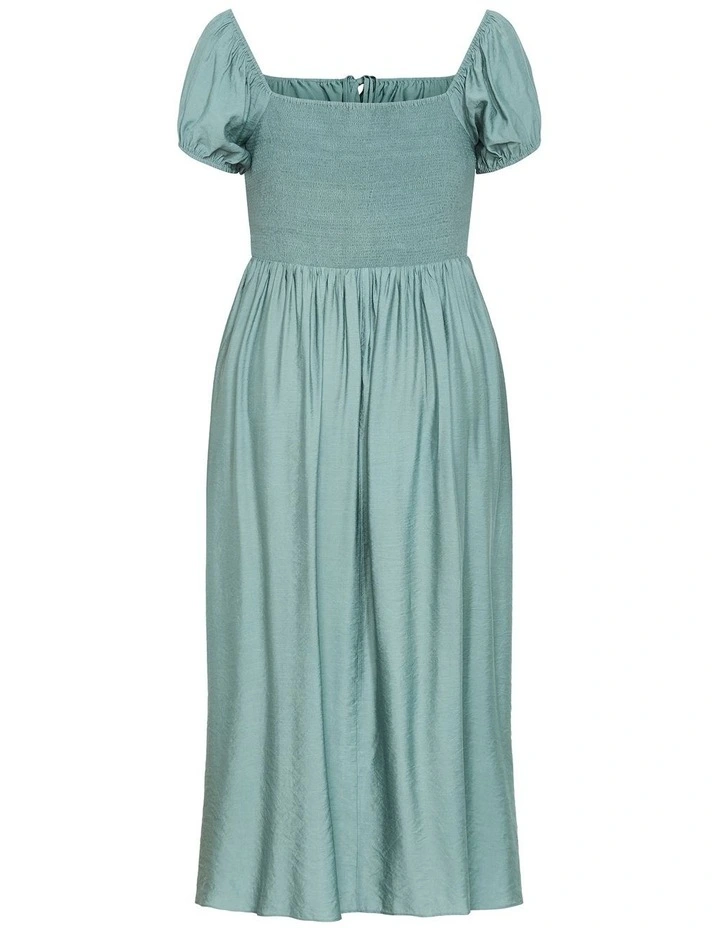 Abbigail Split Maxi Dress in Sage image 4