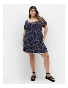 Sky Kiss Mini Dress in Navy