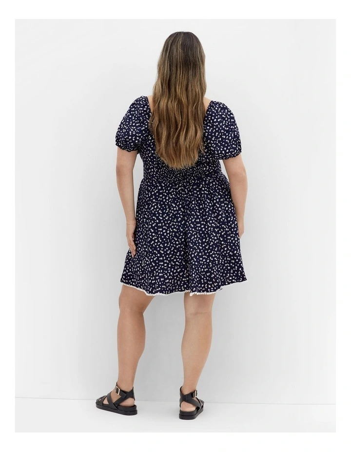 Sky Kiss Mini Dress in Navy image 2