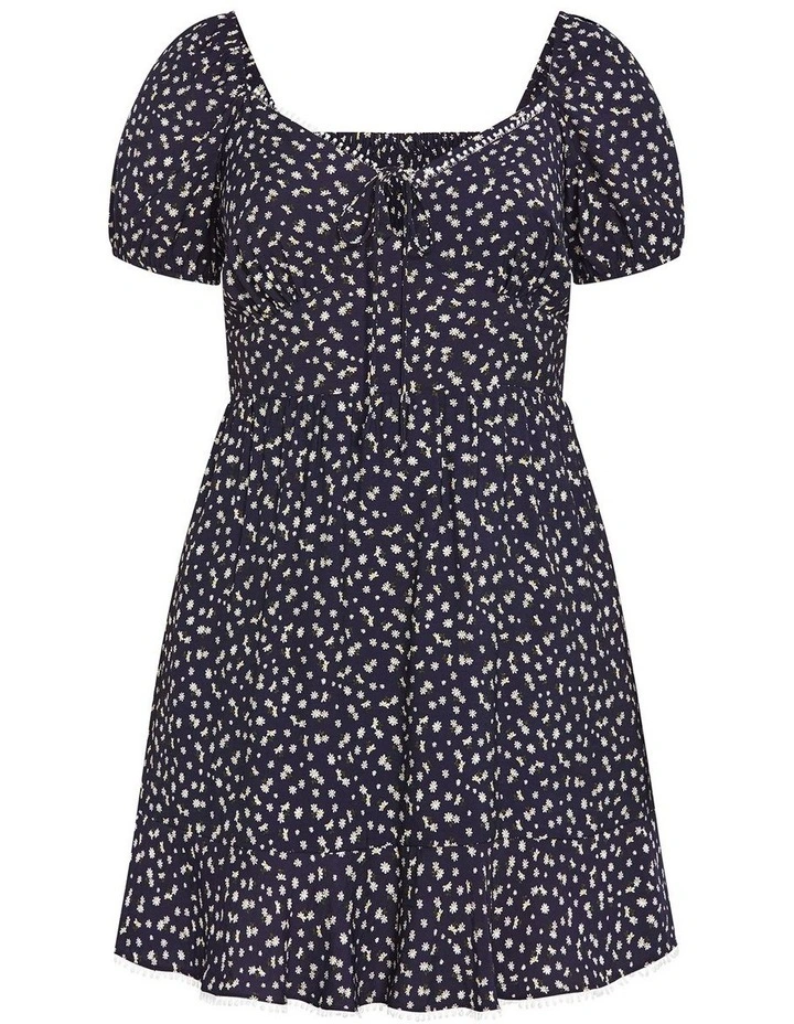 Sky Kiss Mini Dress in Navy image 3