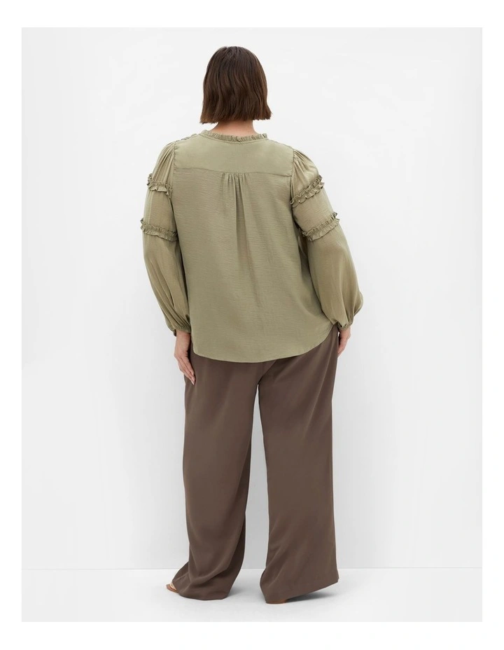 Drama Queen Shirt in sage image 2