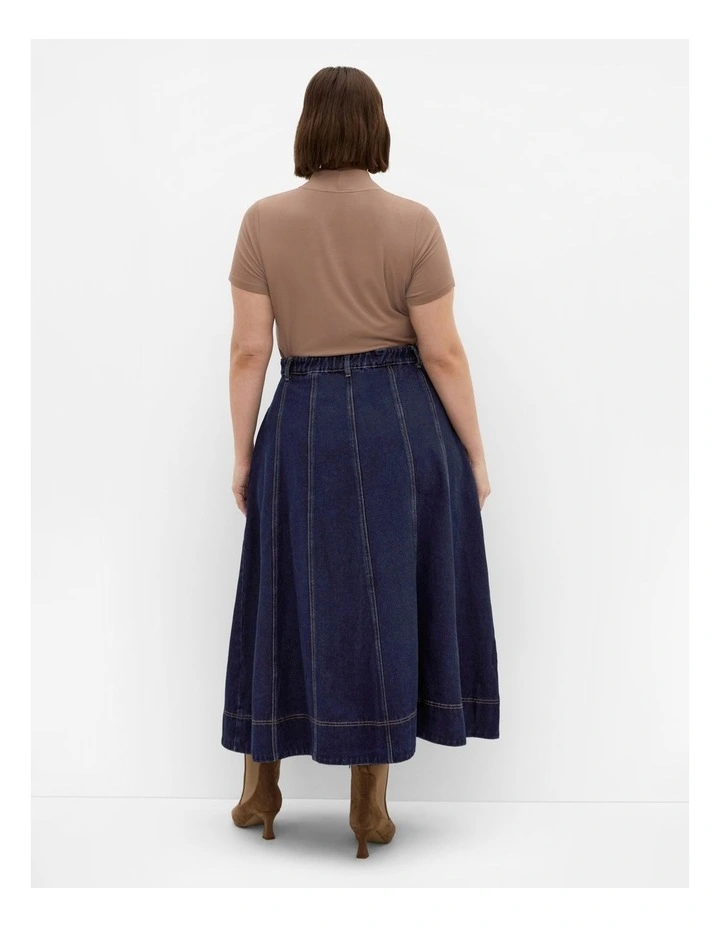 Ariana Denim Skirt in dark wash image 2