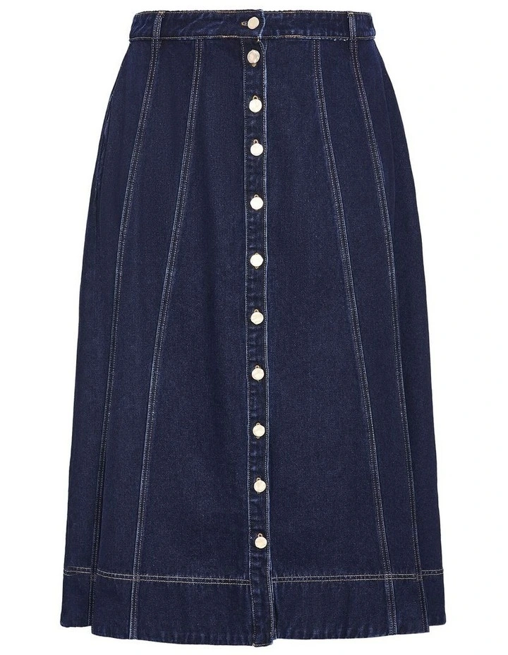 Ariana Denim Skirt in dark wash image 3