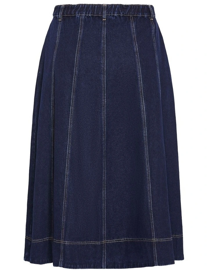 Ariana Denim Skirt in dark wash image 4