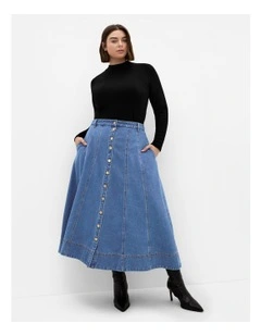 Ariana Denim Skirt in Light Wash