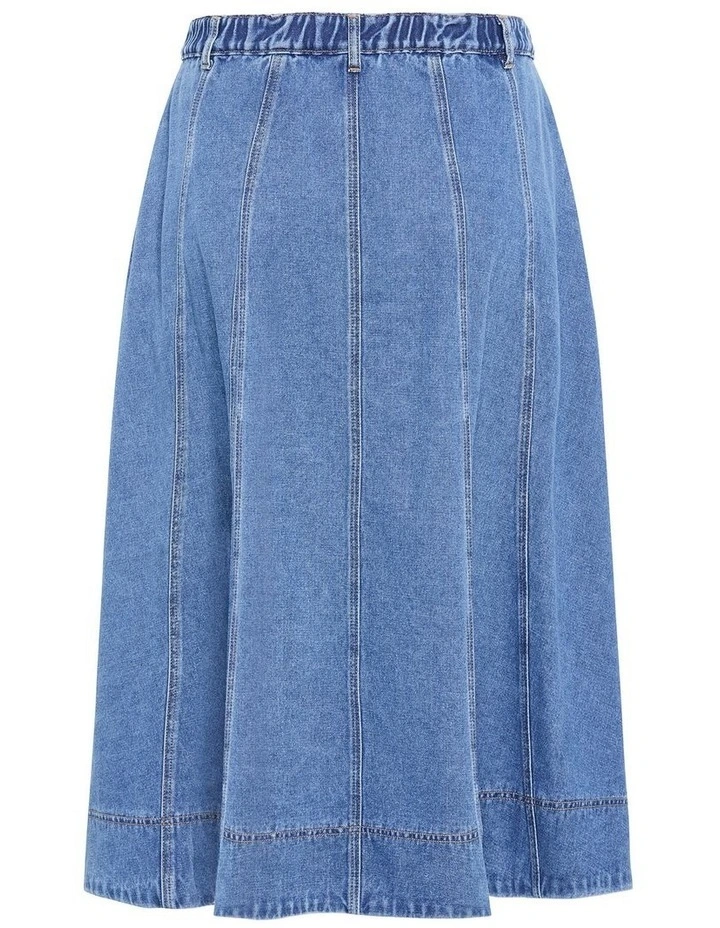 Ariana Denim Skirt in Light Wash image 4