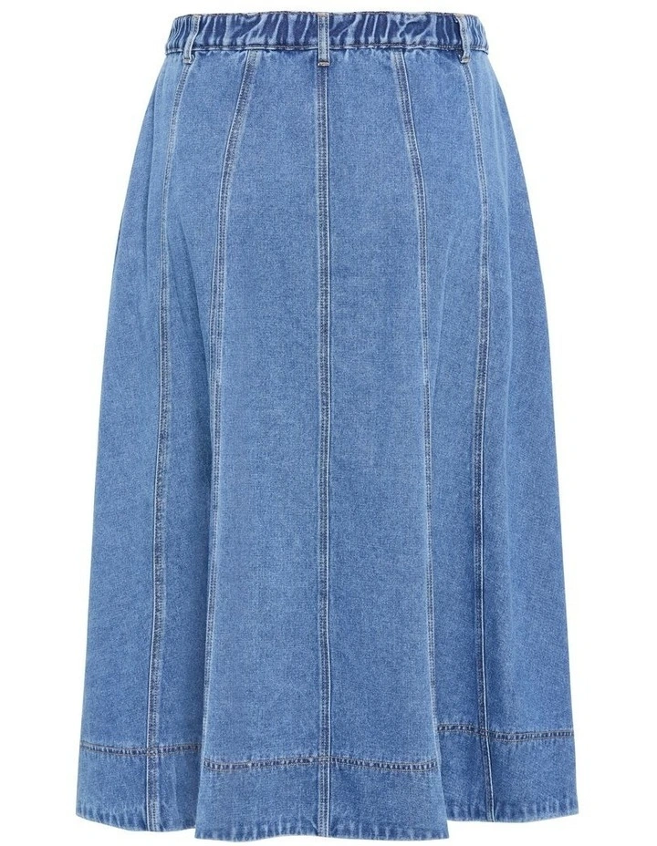 Ariana Denim Skirt in Light Wash image 5