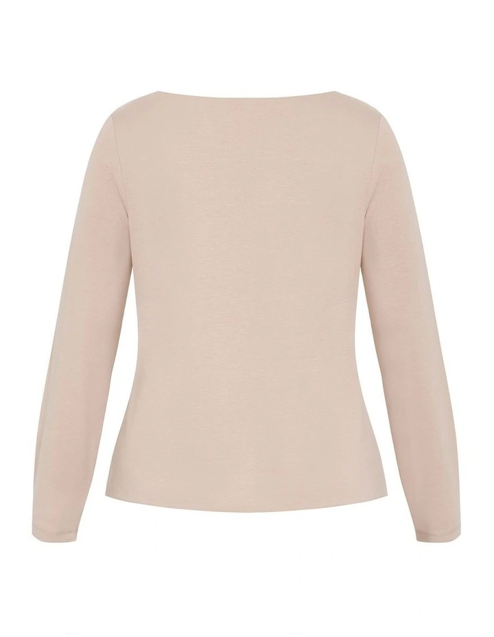 Liz Scoop Top in Stone image 4