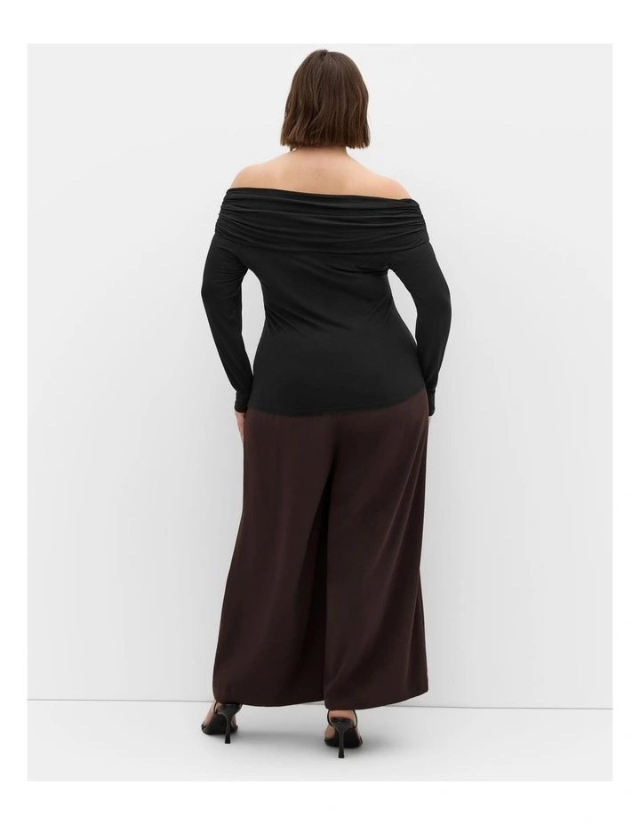 Buckle Detail Top in Black image 2