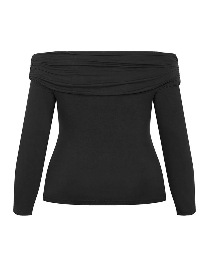 Buckle Detail Top in Black image 4