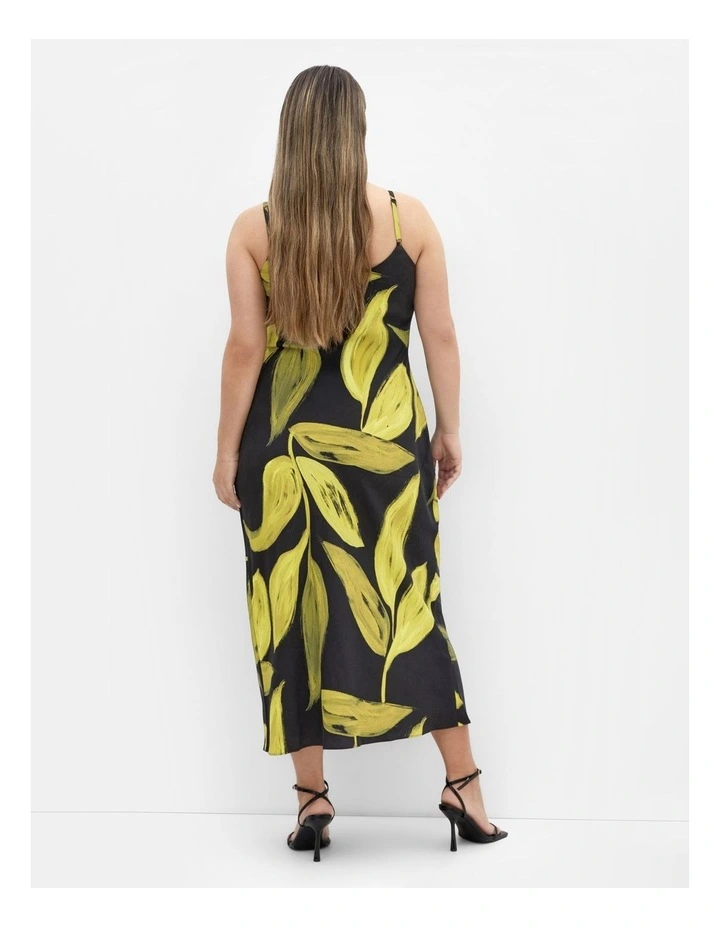 Zest Print Dress in Black image 2