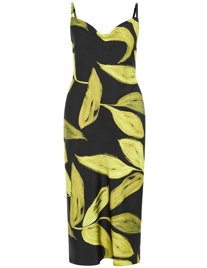 Zest Print Dress in Black image 3