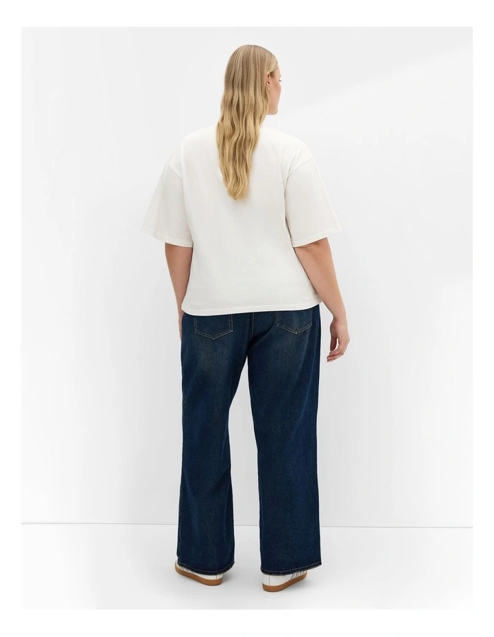 Los Angeles Cotton Tee in ivory image 2