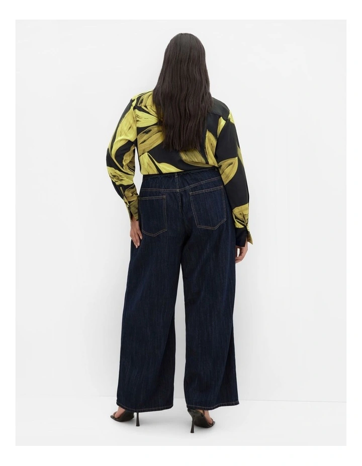 Shania Zest Print Shirt in Black image 2