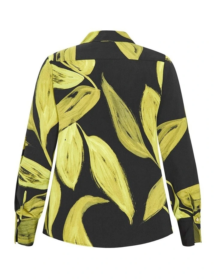 Shania Zest Print Shirt in Black image 4